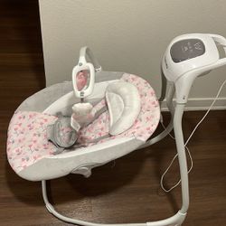 Ingenuity SimpleComfort Multi-Direction Compact Baby Swing with Vibrations - Cassidy