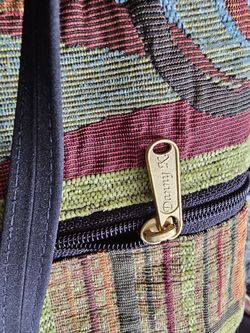 Designer Muticolor Purse With Zipper Pockets 