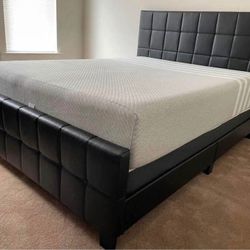 NEW QUEEN BED WITH MATTRESS & BOX SPRING $550!! KING SET $600
