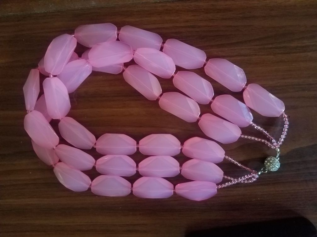 Pink necklace