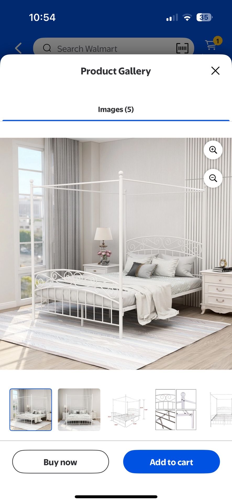 Queen size bed frame