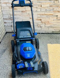 Kobalt 21-in Push Mower Kit 48v Max 24vx2 Blue Brushless
