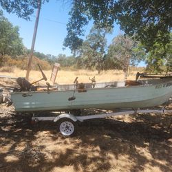 14ft Aluminum Mirro Fishing Boat 