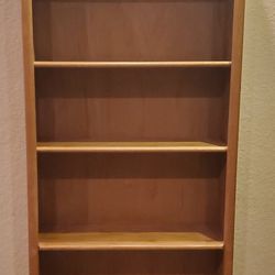 Six Shelf 83 Inch Tall Solid Wood Bookcase
