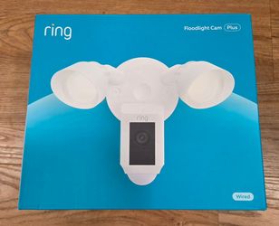 Ring Floodlight Cam Wired Plus 1080p Surveillance Camera - White