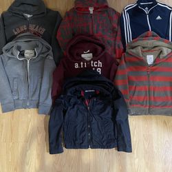  Boys Size 7-8 Jackets & Hoodies Abercrombie, Diesel Mini Boden  Adidas