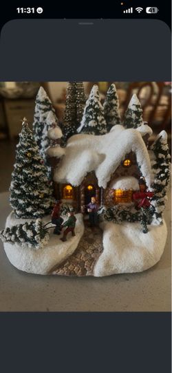Battery operative candle -Winter wonderland center piece