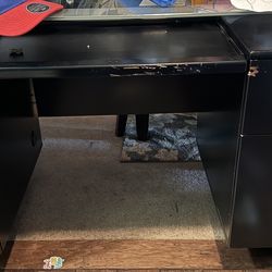 Small Black Office Desk
