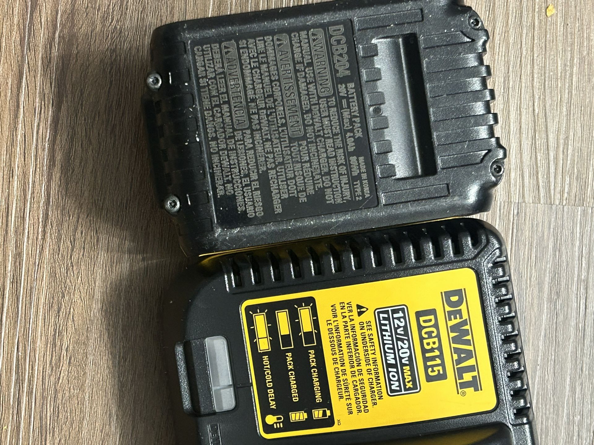 Dewalt 20v Battery 4AH And Charger $80