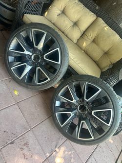 20” OEM Chevy or GMC Wheels with tires (2)