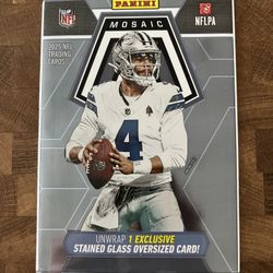 2025 Mosaic Football JUMBO Stained Glass SEALED PACK