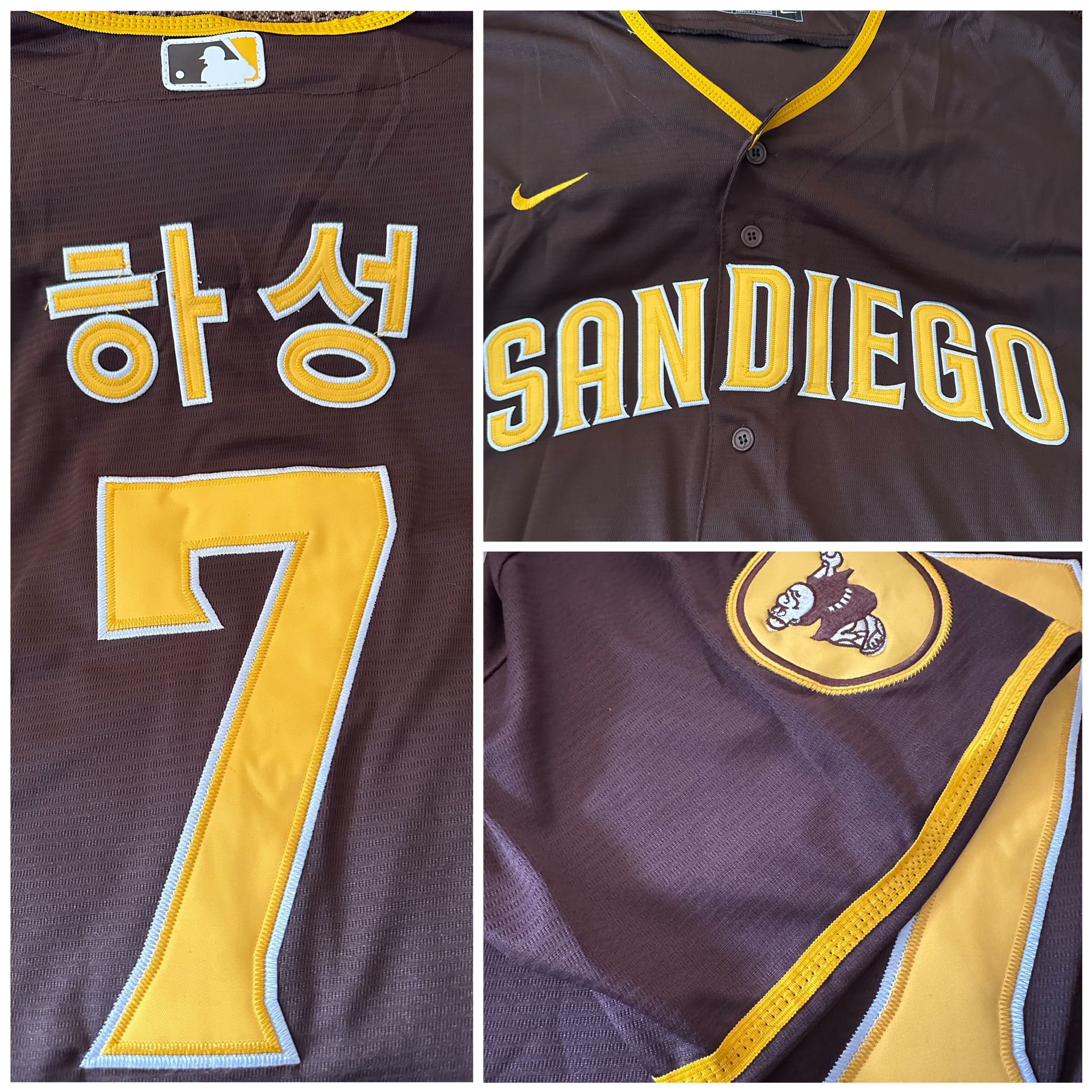 San Diego Padres Jersey-Brown -Kim-(Korean Letters) -M $45 /4XL-$50 for  Sale in San Diego, CA - OfferUp