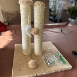 32” Tall Cat Scratching Post - Beige (BRAND NEW, No Box)