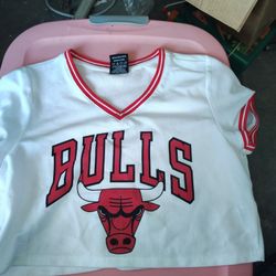 Women's Midriff Bulls Jersey