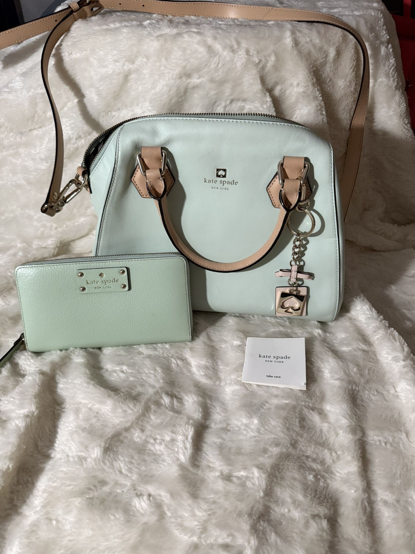 Kate Spade Leather Purse And Wallet Mint Color