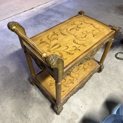 Wooden Bar Cart