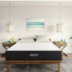 🔥New! 10.5" King Classic Brands CoolGel Memory Foam Mattress