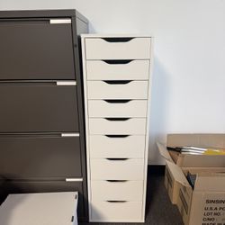 White Tall Drawer $20
