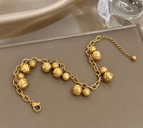 ✨STUNNING  GOLD  ✨PLATED STAINLESS STEEL BRACELET