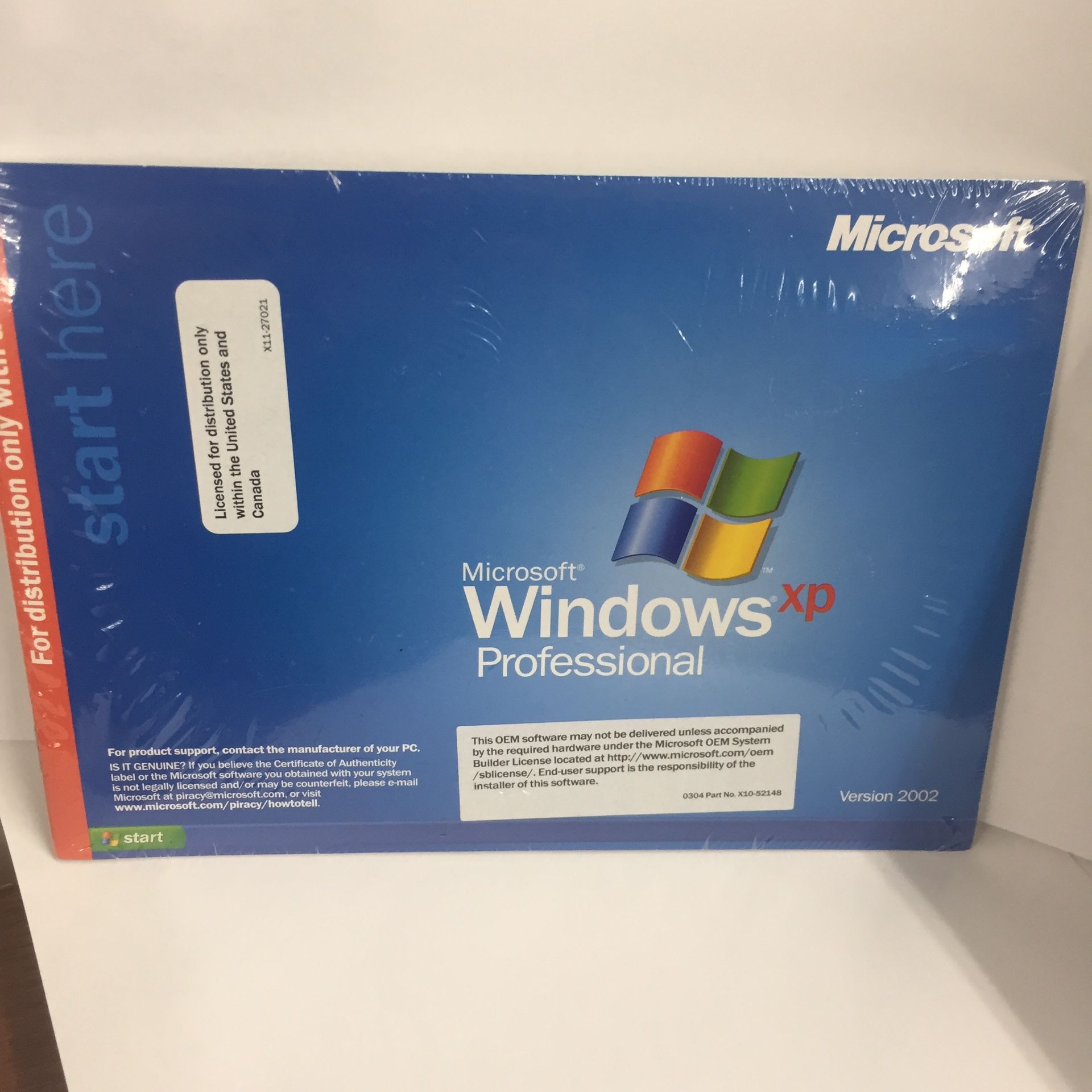 Microsoft Windows XP professional