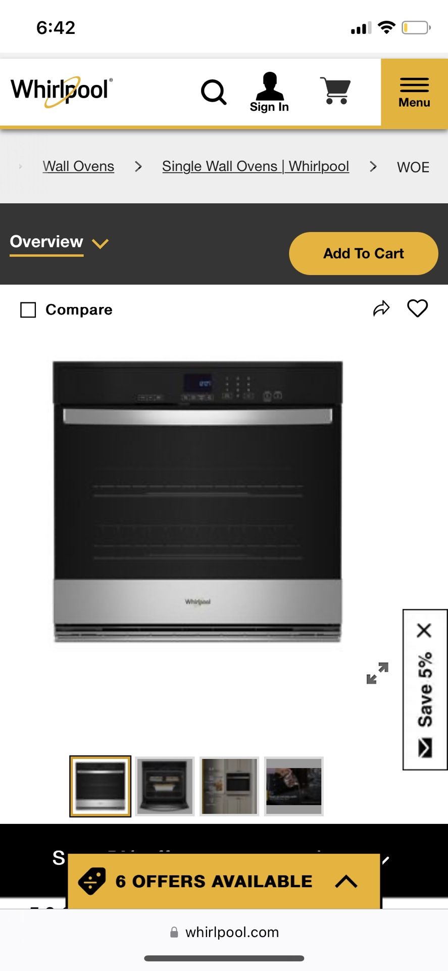 Whirlpool  Wall Oven