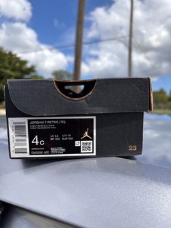 Jordan 7 Retro TD Cobalt Bliss Size 4C