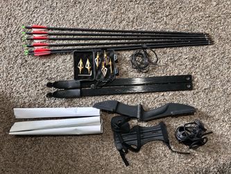 Archery Bow and Arrows Set for Adults 53" Takedown Recurve Bow Left/Right Hand Longbow Kit for Beginner Outdoor Shooting Training Practice