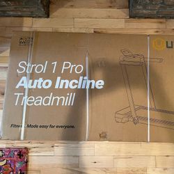 New In Box Urevo Strol 1 Pro Auto Incline Walking Pad Treadmill