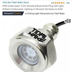 Blue LED Boat Drain Plug 