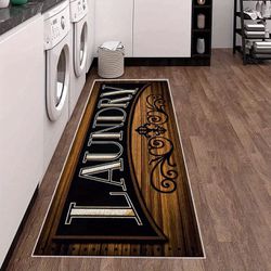 1pc Quick Dry Laundry Rugs And Mats, Non-slip Laundry Room Decor