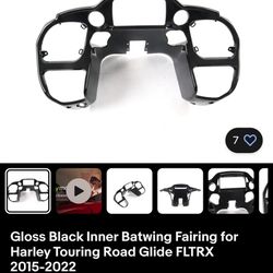 Gloss Black Inner Batwing Fairing for Harley Touring Road Glide FLTRX 2015-2022