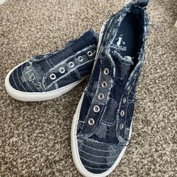 Corkys Blue Denim Patchwork Babalu Sneakers Brand New Without tags Size 9