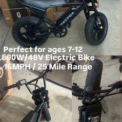 MacFox M16 teenage e-bike 