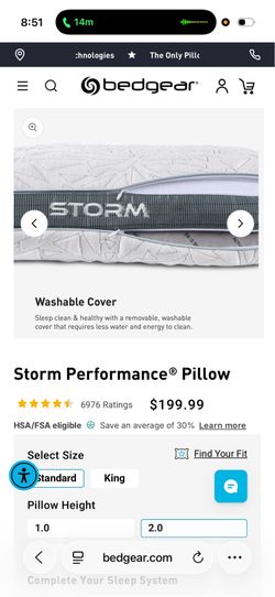 Bedgear Storm 2.0 Pillow