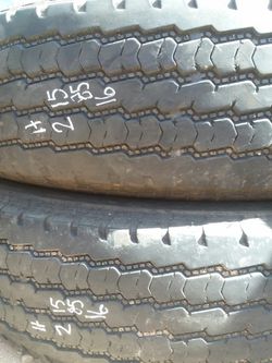 LT215 85 16 two good truck tires for $30
