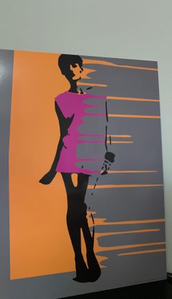 IKEA mounted wall hanging.