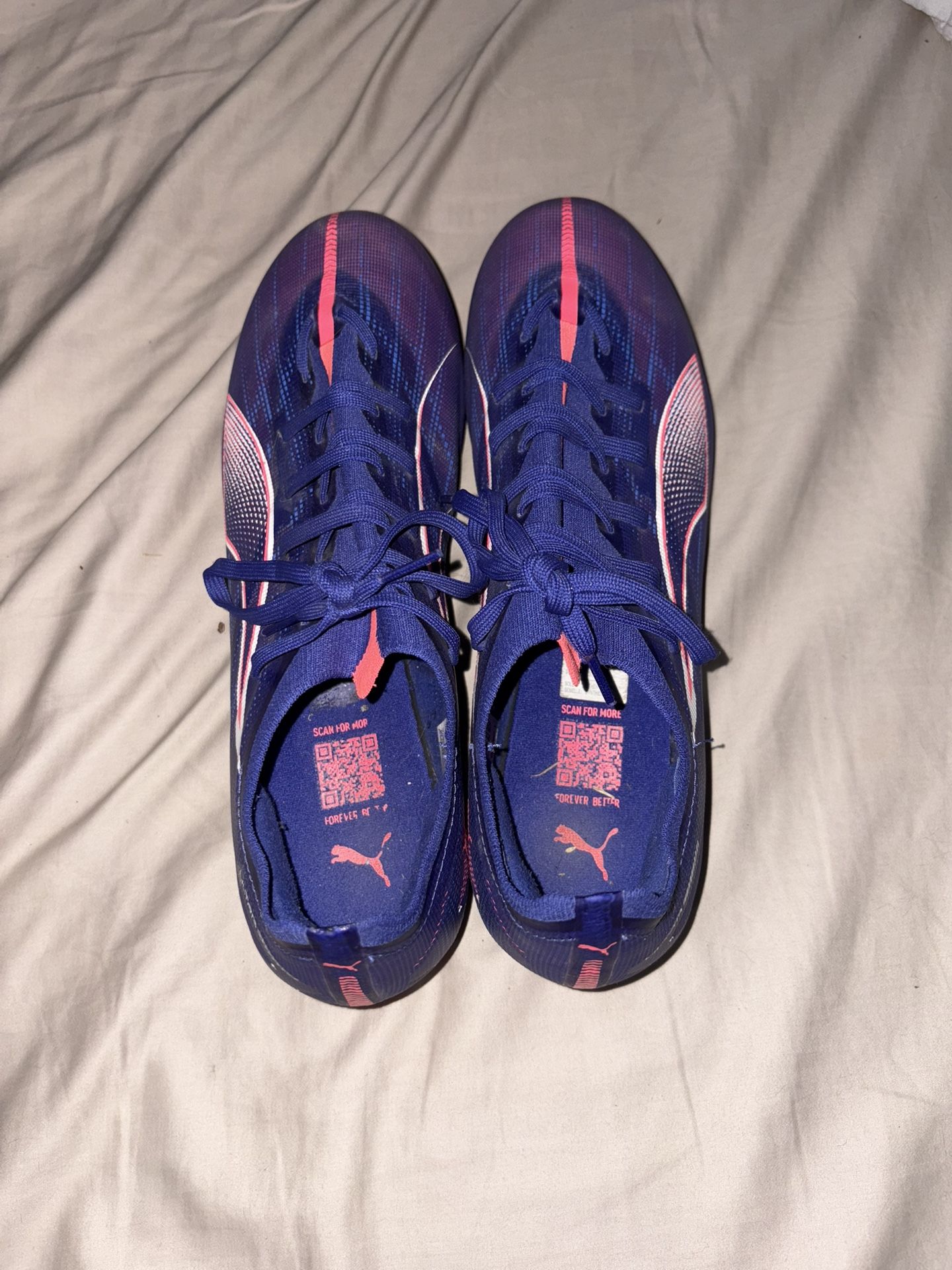PUMA Mens size 9.5 ULTRA 5 MXSG Lapiz Luzuli Soccer cleats