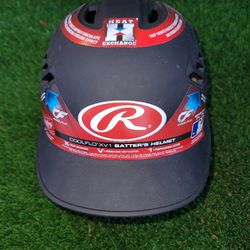 Brand New Rawlings Baseball Batting Helmet Cool Flo Matte Black Men Size Fits 7 1/4 To 7 3/4