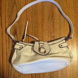 White Leather Handbag 