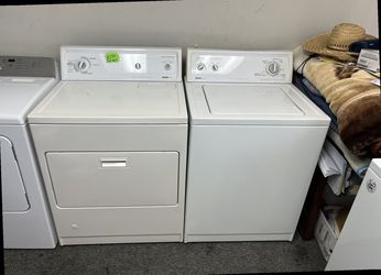 WHITE TOP LOAD WASHER DRYER KENMORE SET