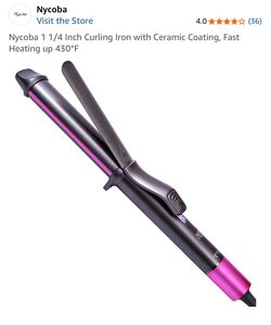 CURLING IRON WITH CERAMIC COATING
