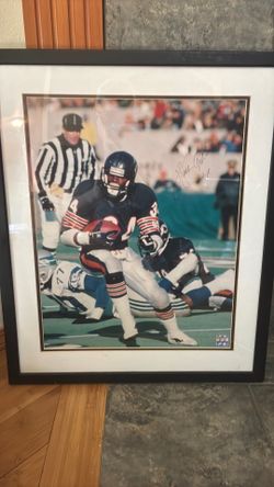 Walter Payton autographed large photo