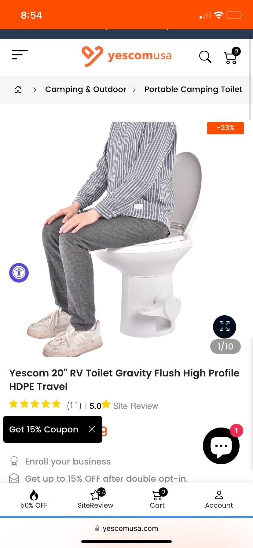 Brand New Rv Luxury Toilet For 120