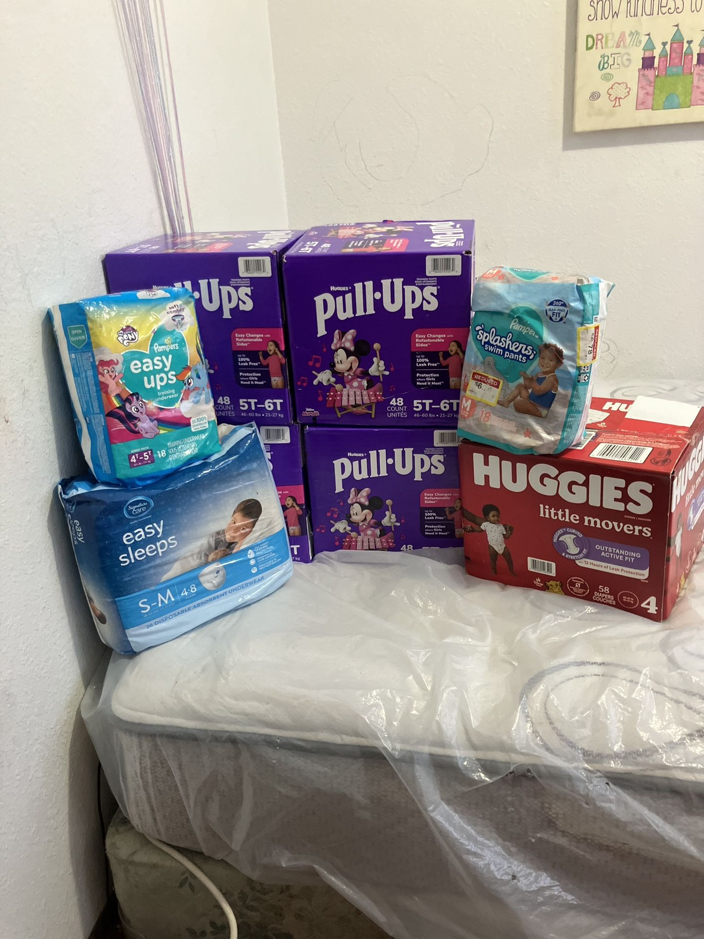 Swimming & Regular Diapers, Pull-Up Sleepy Time For Sale