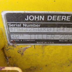 John Deere 30 Tiller