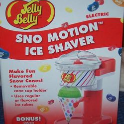 Jelly Belly SNO MOTION Ice Shaver Snow Cone Machine Includes Cups & Straws