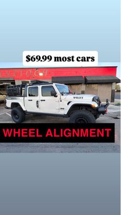 Wheels alignment 79.99 most cars