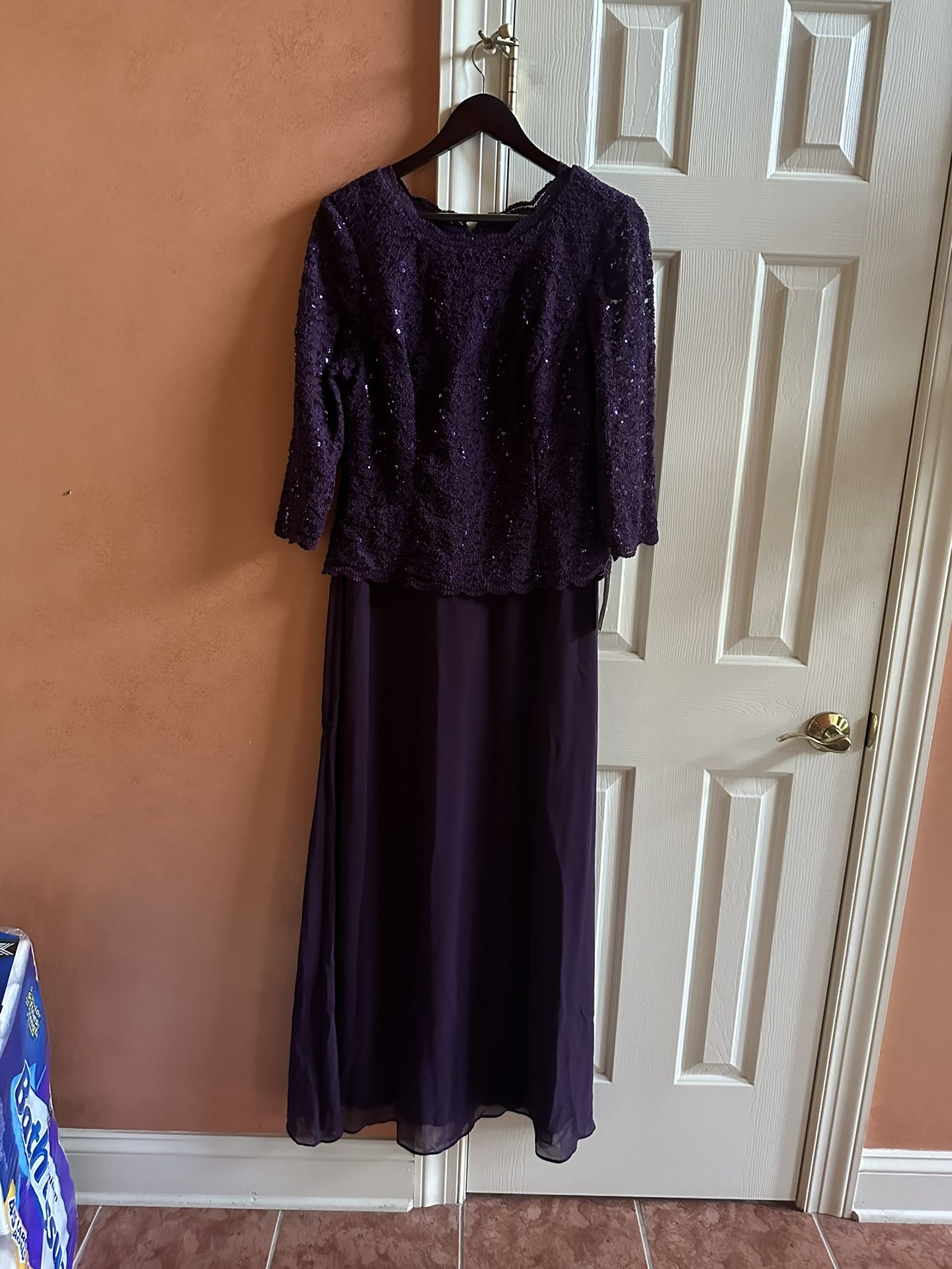 Alex Evening Dress Never Worm Size 14