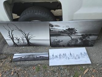 Canvas Black and White Wall Art
