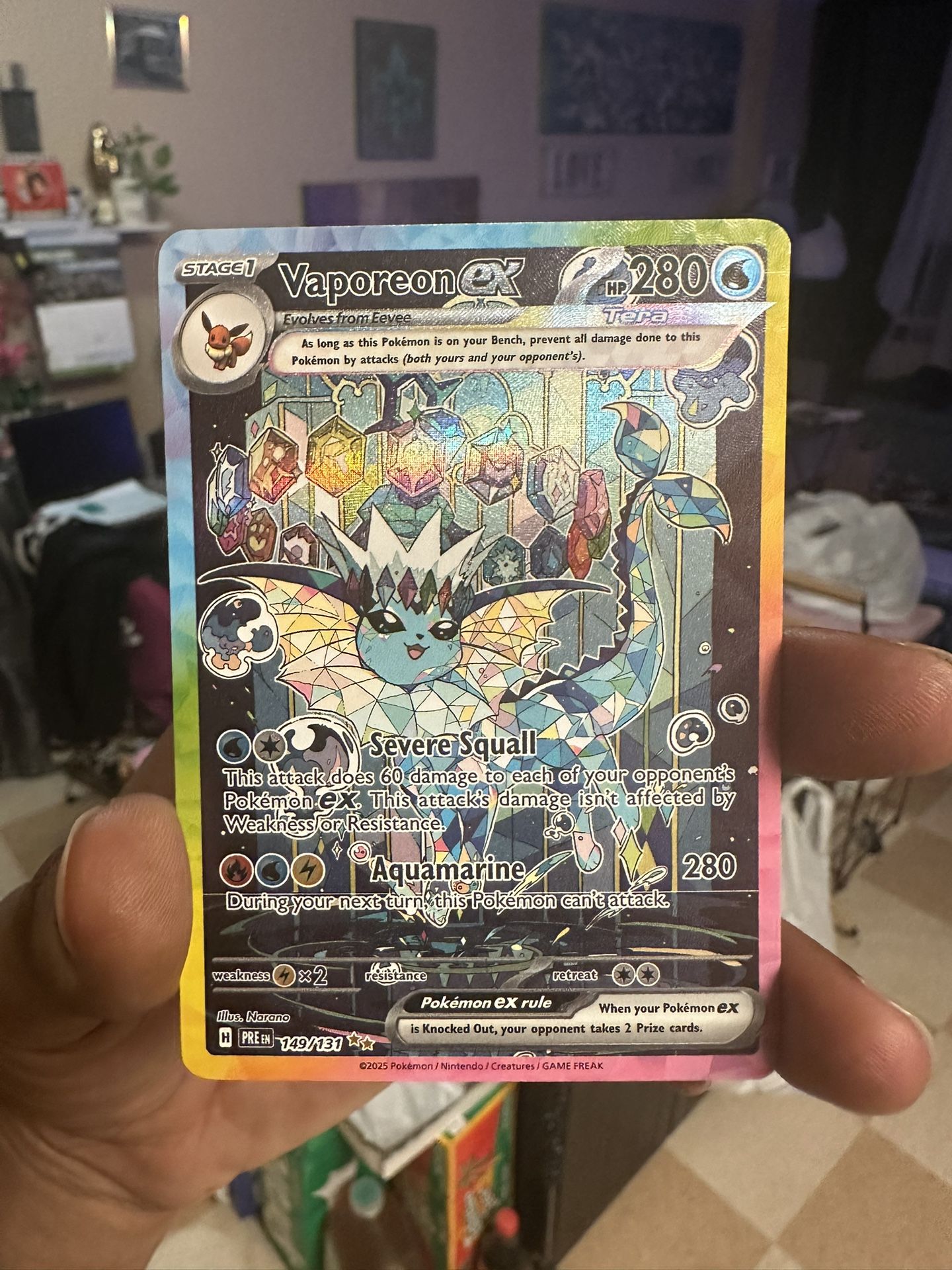 Vaporeon ex - 149/131 - SV: Prismatic Evolutions (PRE) Holofoil